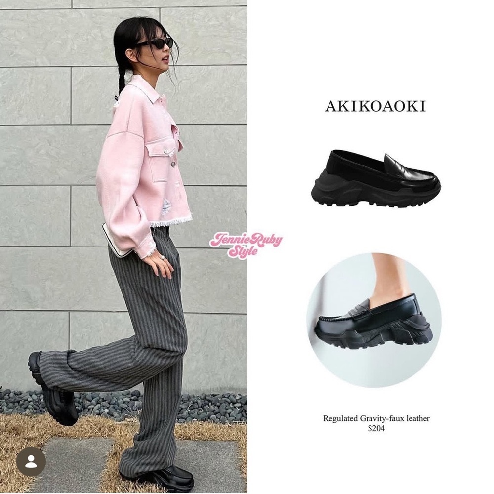 Akikoaoki Regulated Gravity Faux Leather Loafers